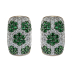 Серьги с бриллиантами и зелёными гранатами | фото 3