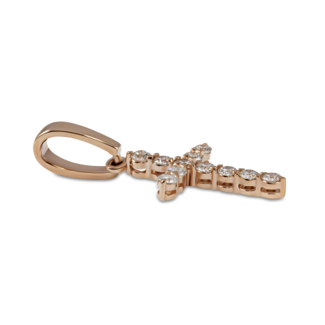 Подвеска "Крест" 0,31 ct | фото 2