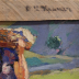 Картина "Пейзаж со скалой/Мытьё ковров" Уфимцев В.И. | фото 6