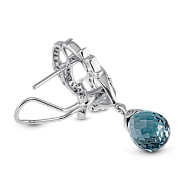 Серьги с топазами