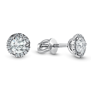 Серьги-пусеты 1.01 ct 