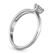 Кольцо с бриллиантом 0.24 ct