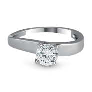 Кольцо с бриллиантом 0.74 ct