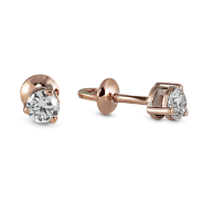 Серьги-пусеты 0.46 ct