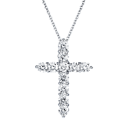 Колье "Крест" 1.21 ct