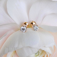 Серьги-пусеты 0.46 ct