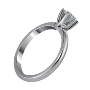 Кольцо с бриллиантом 0.44 ct