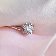Кольцо с бриллиантом 1.10 ct