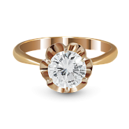 Кольцо с бриллиантом 1.22 ct