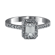 Кольцо с бриллиантом 0.57 ct