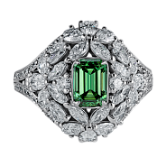 Кольцо 0.82 ct Light Yellow-Green