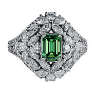 Кольцо 0.82 ct Light Yellow-Green