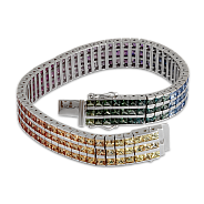 Браслет с сапфирами