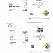 Серьги-пусеты 1.01 ct 