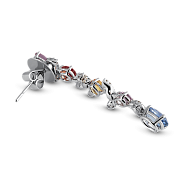 Серьги с сапфирами и бриллиантами