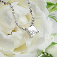 Колье с бриллиантом 0.87 ct