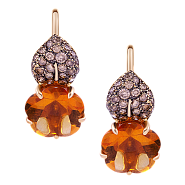 Серьги Chanel Camelia Aquatique