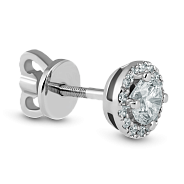 Серьга-пусета 0.5 ct