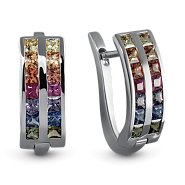 Серьги с сапфирами