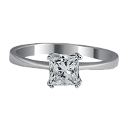 Кольцо с бриллиантом 0.85 ct