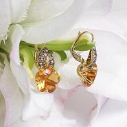 Серьги Chanel Camelia Aquatique
