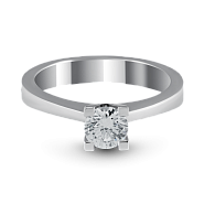 Кольцо с бриллиантом 0.52 ct