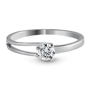 Кольцо с бриллиантом 0.24 ct