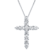 Колье "Крест" 1.10 ct